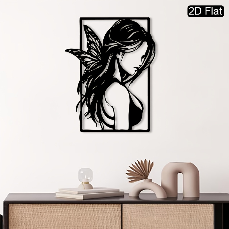 Art And Craft Studio - CIFBUY Sculpture murale en métal silhouette