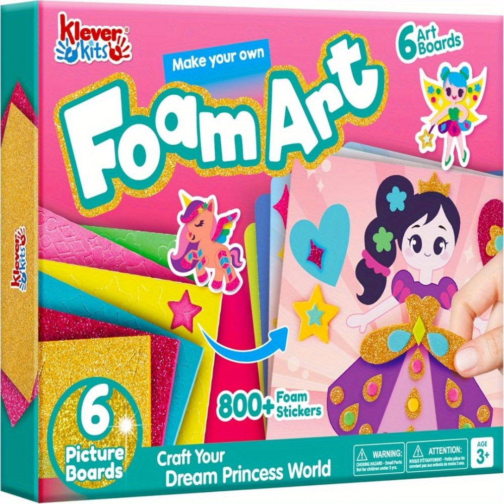 Art Craft Unicorn - Kit d'art en mousse pour enfants,