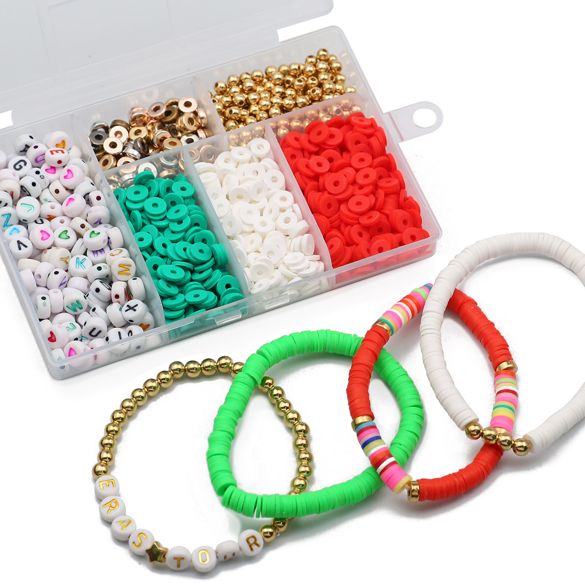 Polymer Clay Set - 3mm 2000 pièces Perles intercalaires en