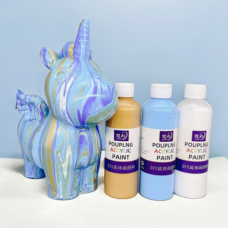 Art Craft Unicorn - Ensemble de peintures acryliques, licorne fluide,