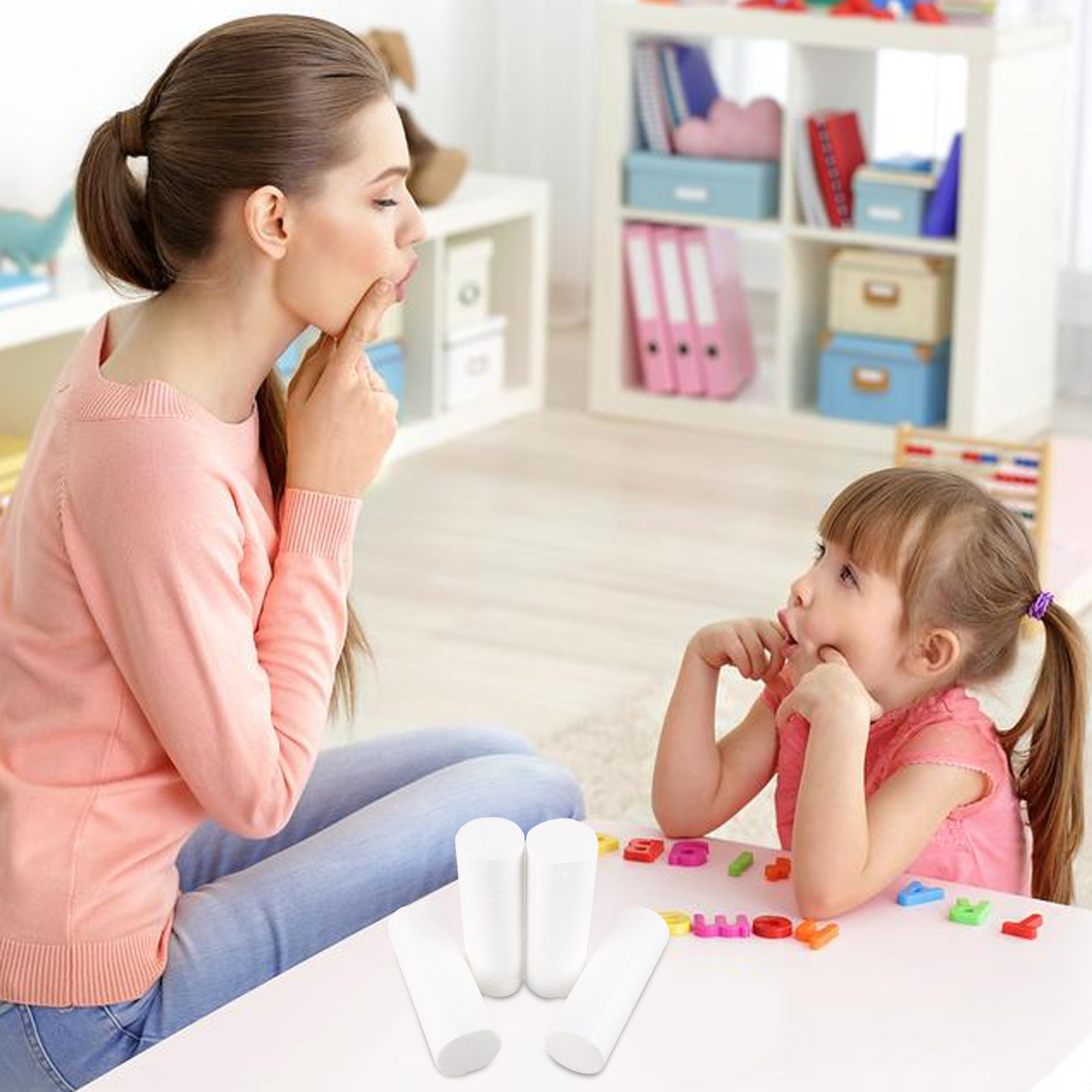 Art Craft Activities For Preschoolers - 4 cylindres en mousse stimulant la
