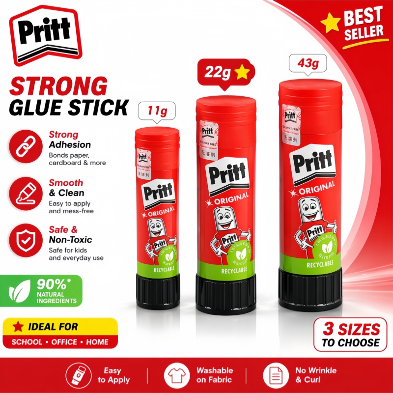 Art Craft 5 Year Old - Colle en bâton Pritt originale, non