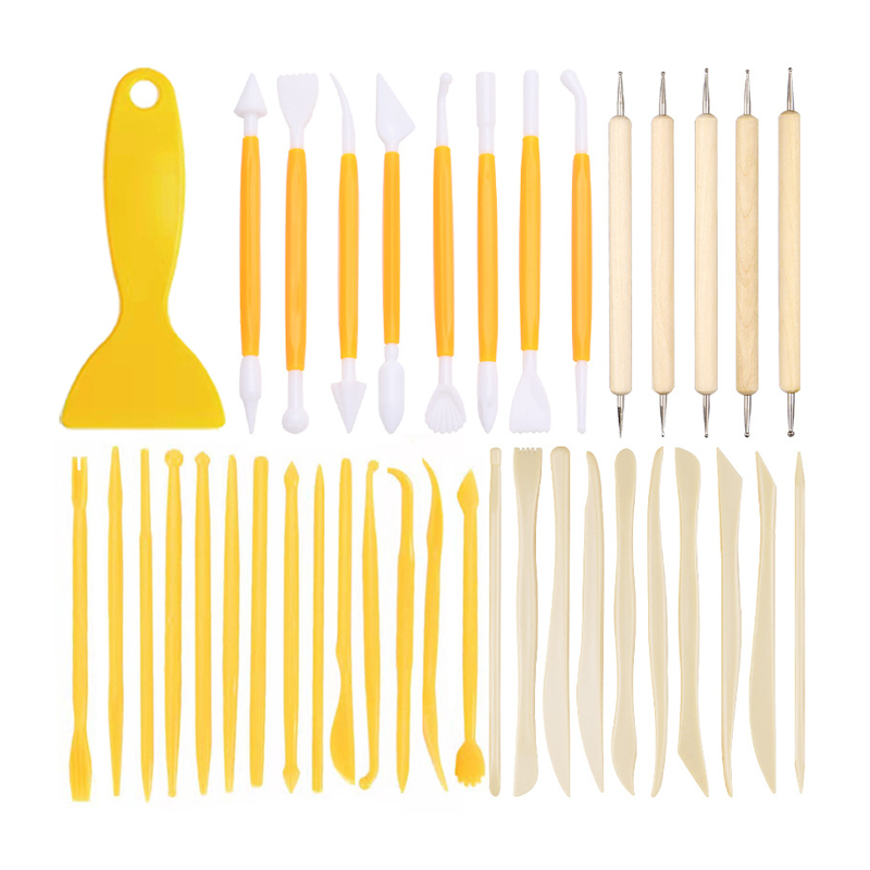 Polymer Clay Set - Ensemble d'outils de sculpture en argile