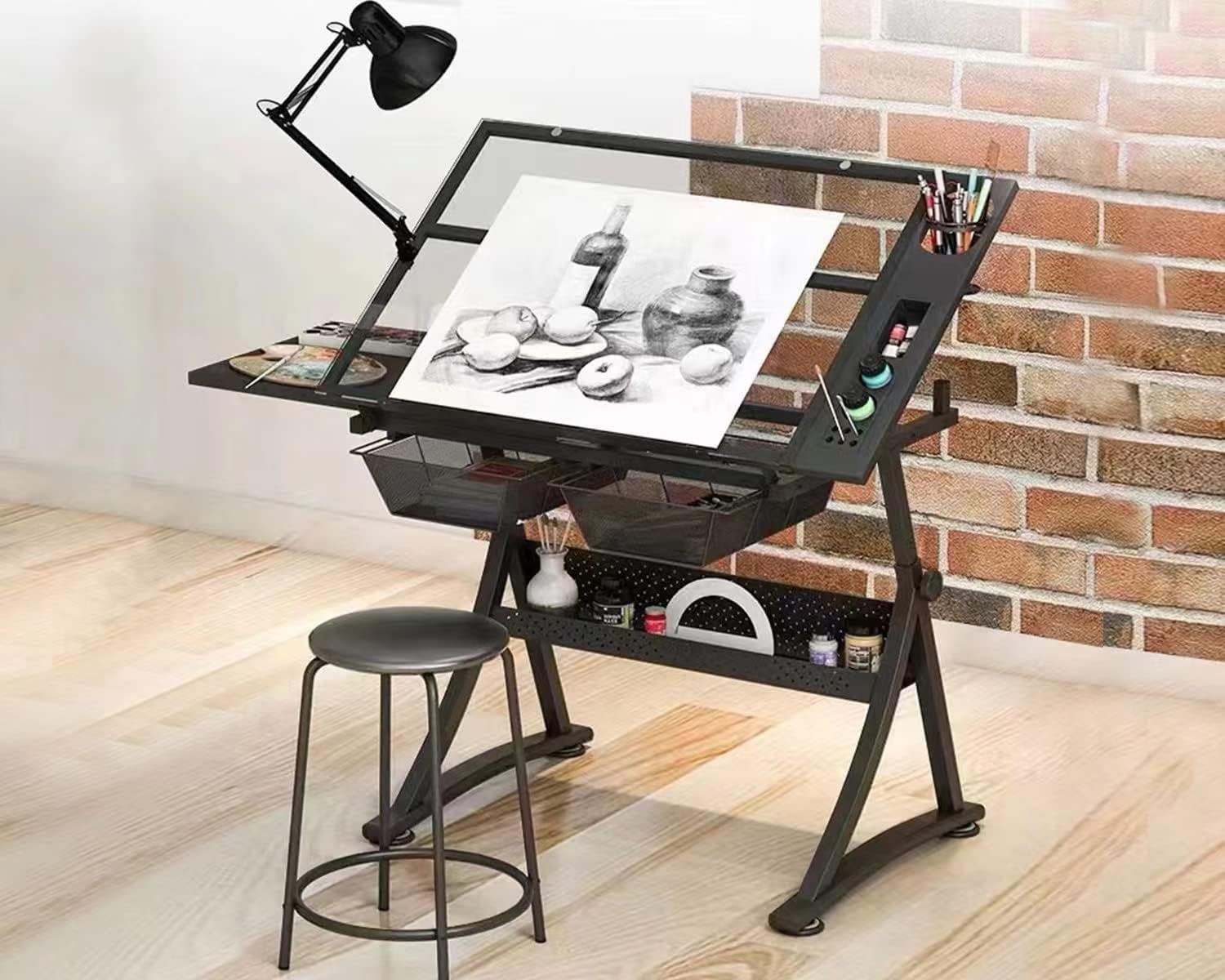 Art And Craft Studio - Table de dessin en verre –
