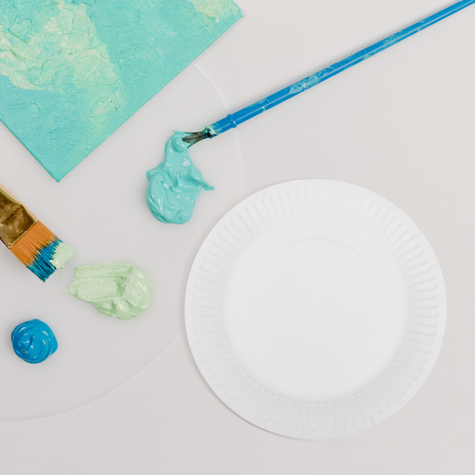 Art Craft Activities For Preschoolers - 10 Assiettes en Papier Colorables, Sûres