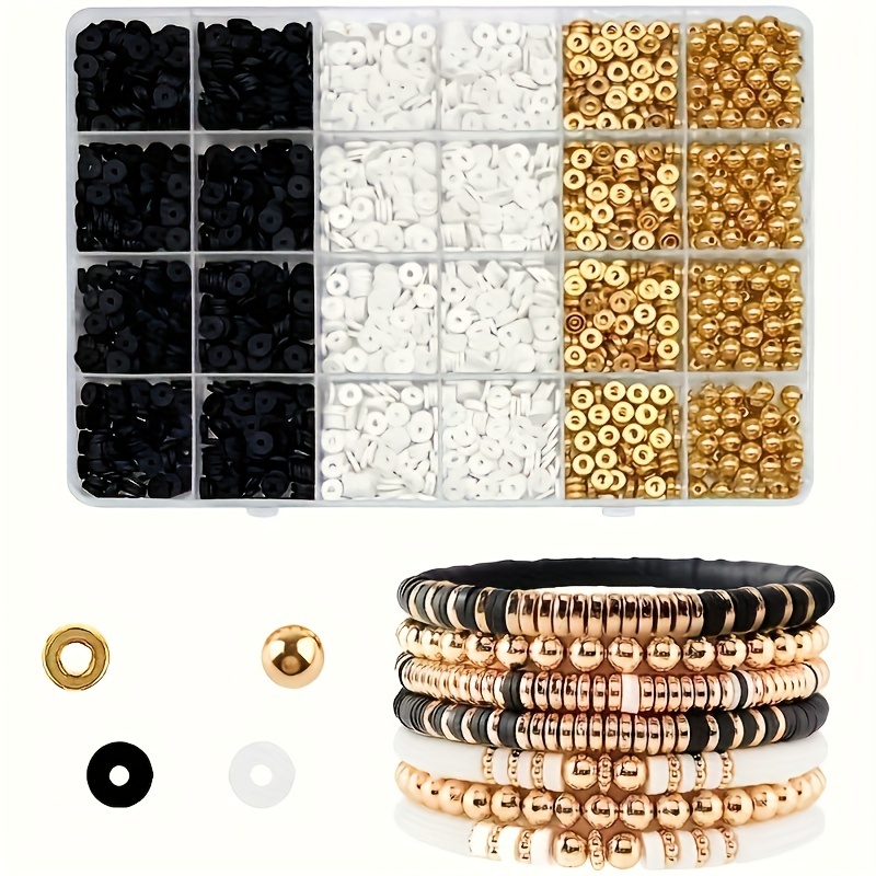Polymer Clay Set - 2000 pièces, Perles rondes en céramique