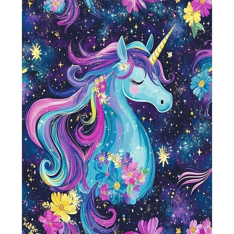 Art Craft Unicorn - Peinture de licorne violette photo personnalisée
