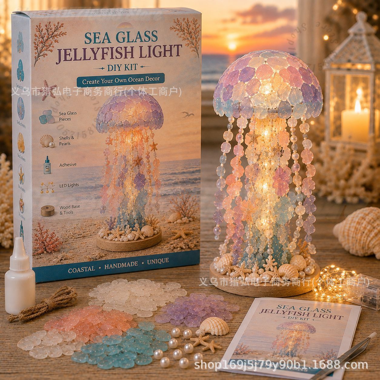 Art Craft Jellyfish - Kit de Lampe Méduse en Verre