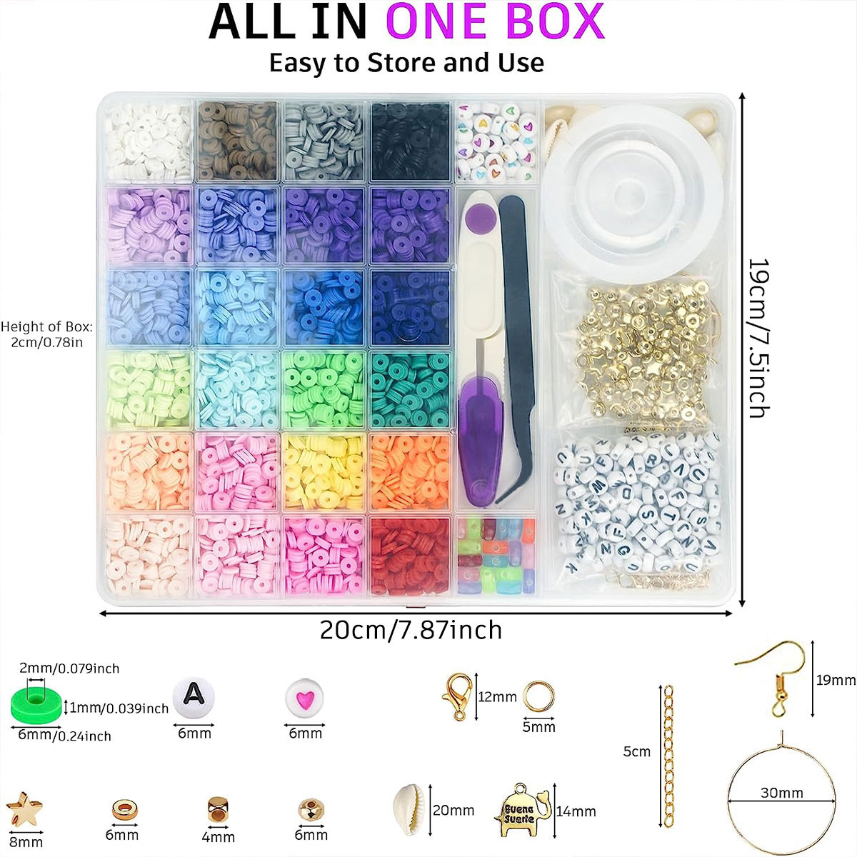 6000 pièces 24 couleurs perles - Polymer Clay Set avis et prix