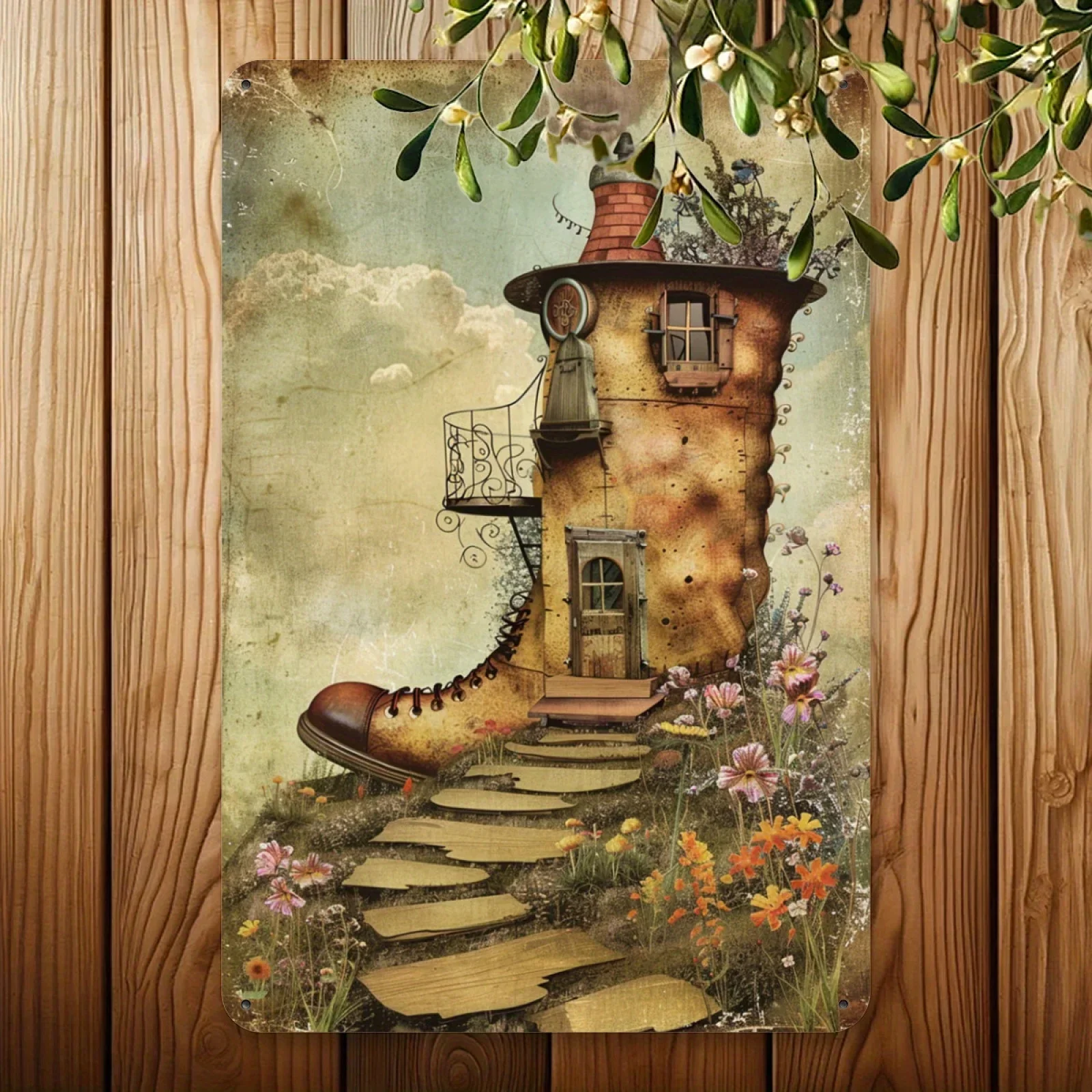 1 panneau métallique vintage,  - Art Craft Cafe avis et prix