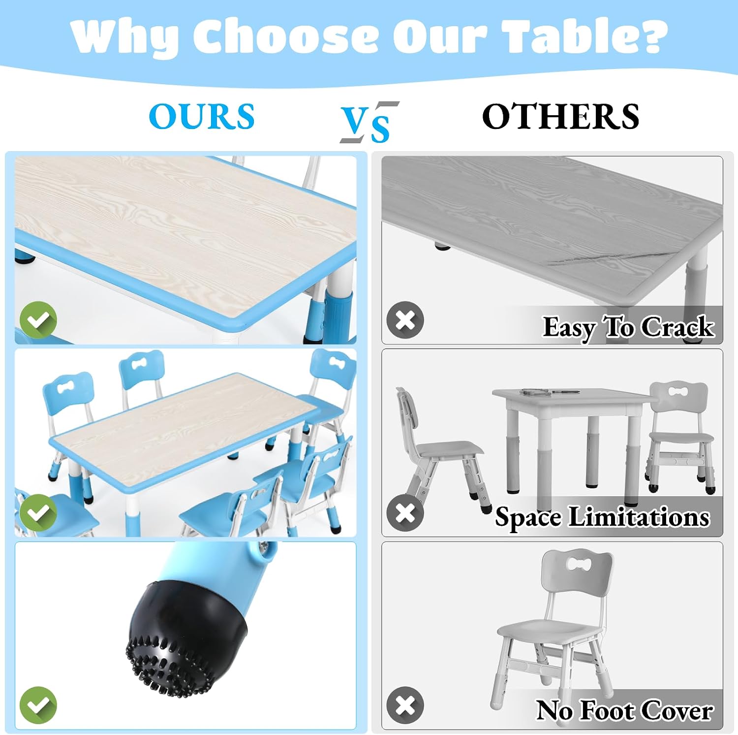 Ensemble table et 6 chaises po - Art Craft Activities For Preschoolers avis et prix