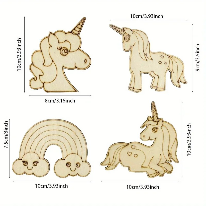 Ensemble de 24 licornes en boi - Art Craft Unicorn avis et prix