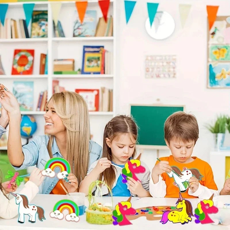 Ensemble de 24 licornes en boi - Art Craft Unicorn avis et prix