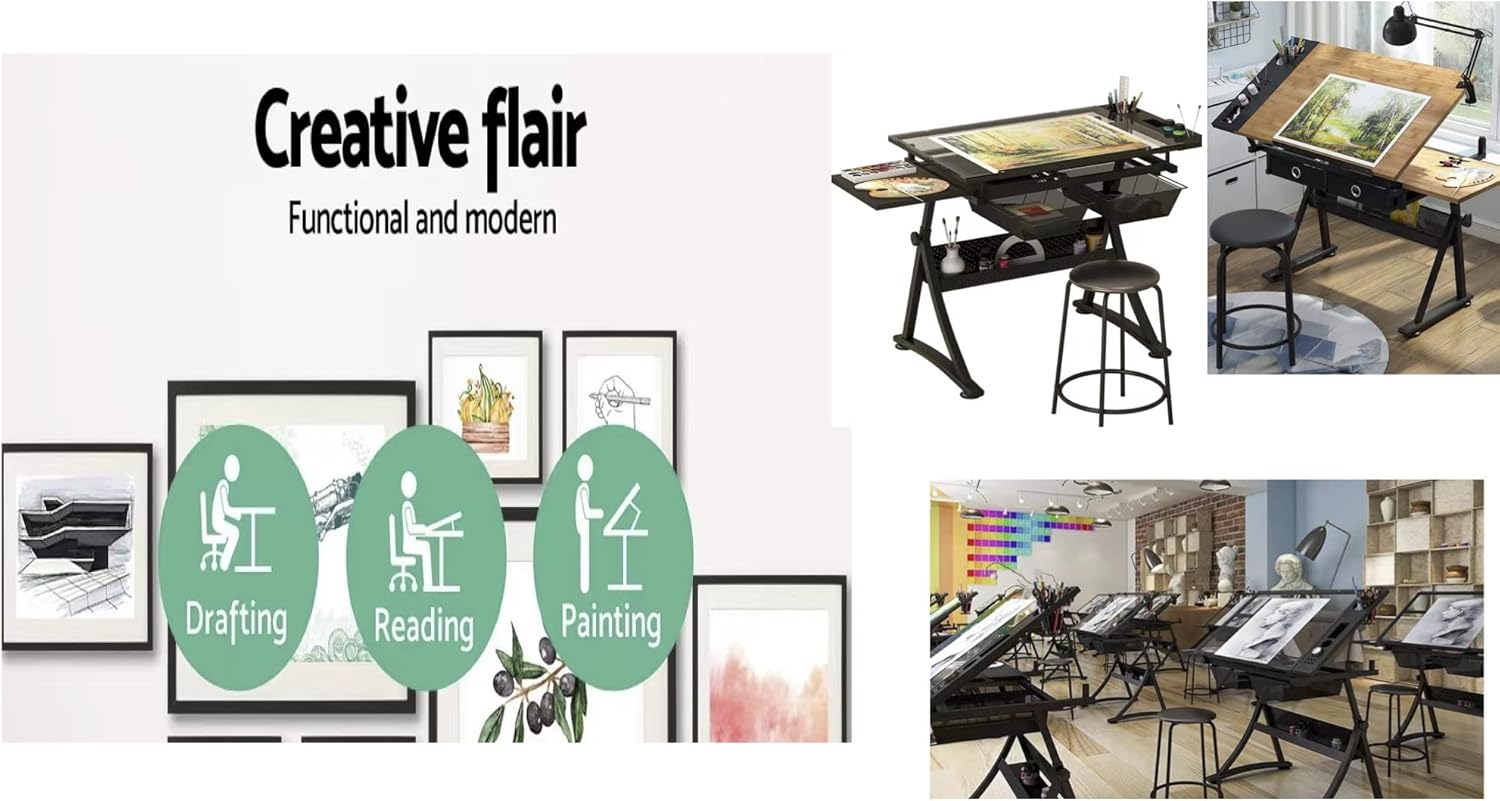 Table de dessin en verre – Tab - Art And Craft Studio avis et prix