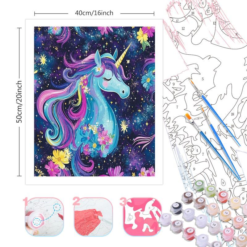 Peinture de licorne violette p - Art Craft Unicorn avis et prix